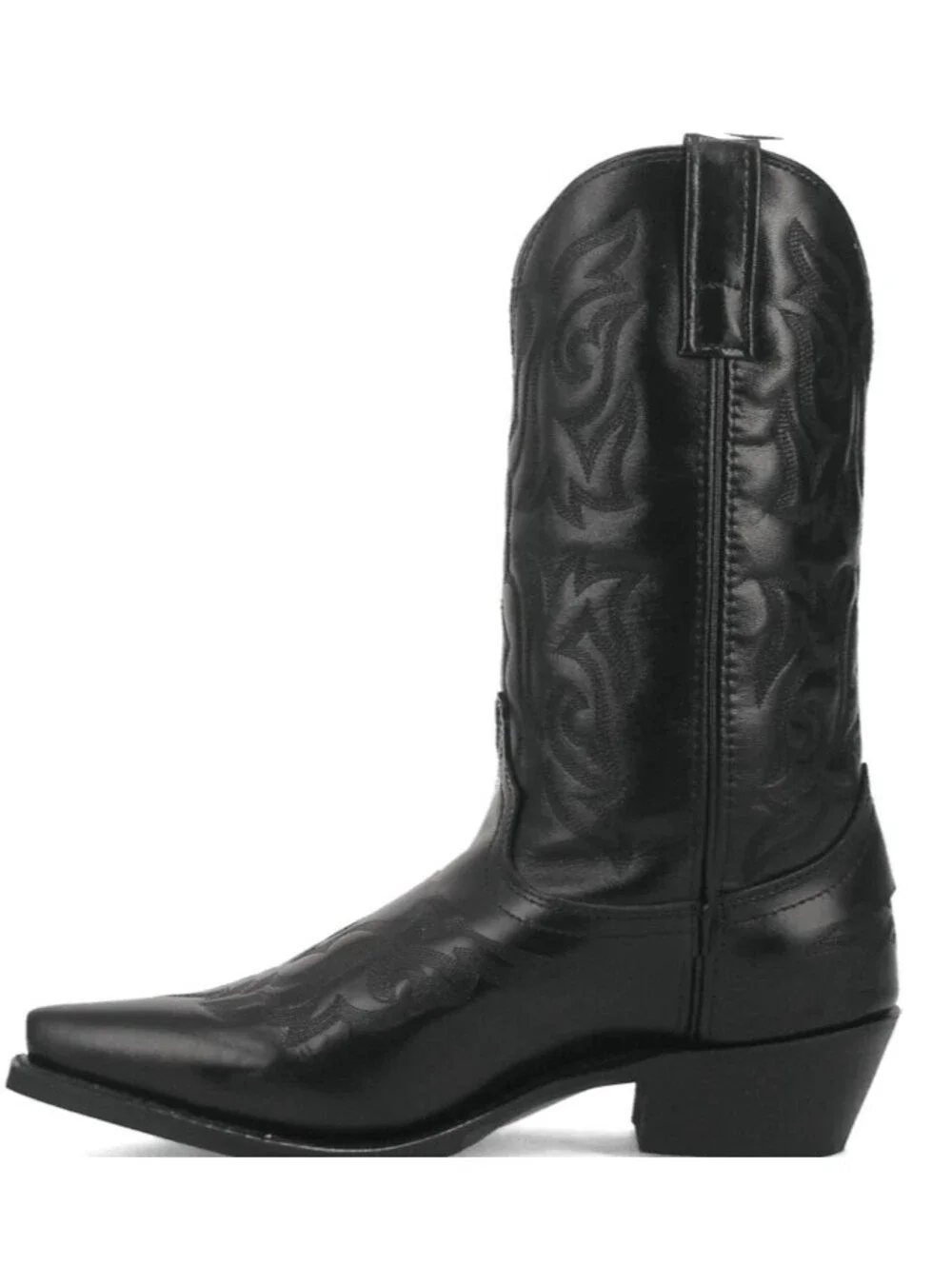 Laredo Western Boots Mens Hawk Cowboy Stitched Snip Toe Black 6860 NIB